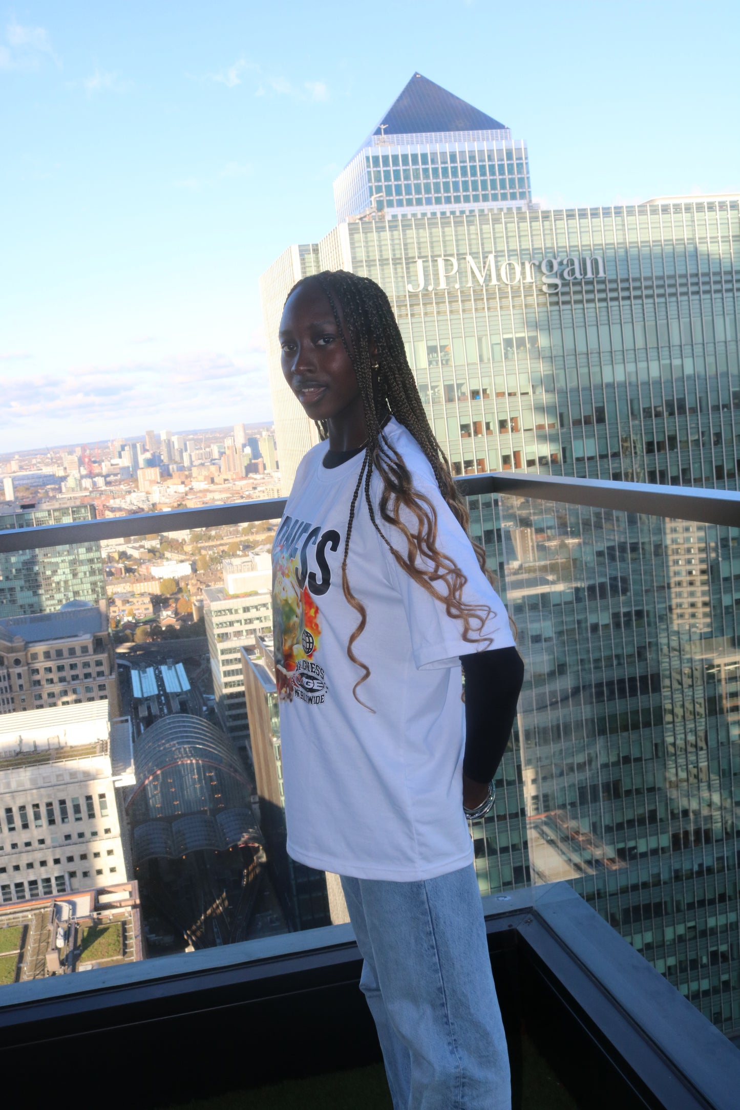 WRLD IS YOURS TEE 'PEARLY WHITE"