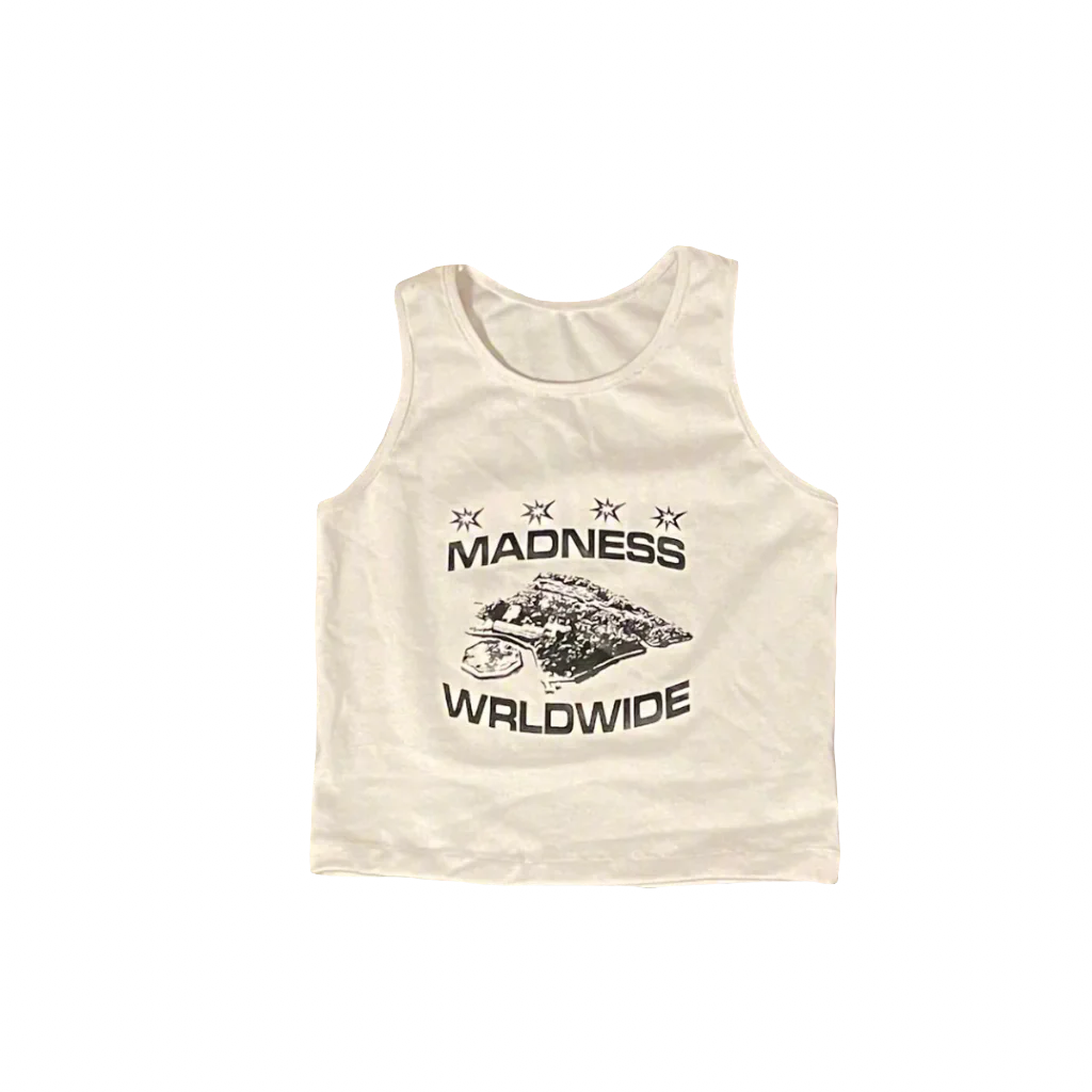 Madness Crop Top 'Pearly White'