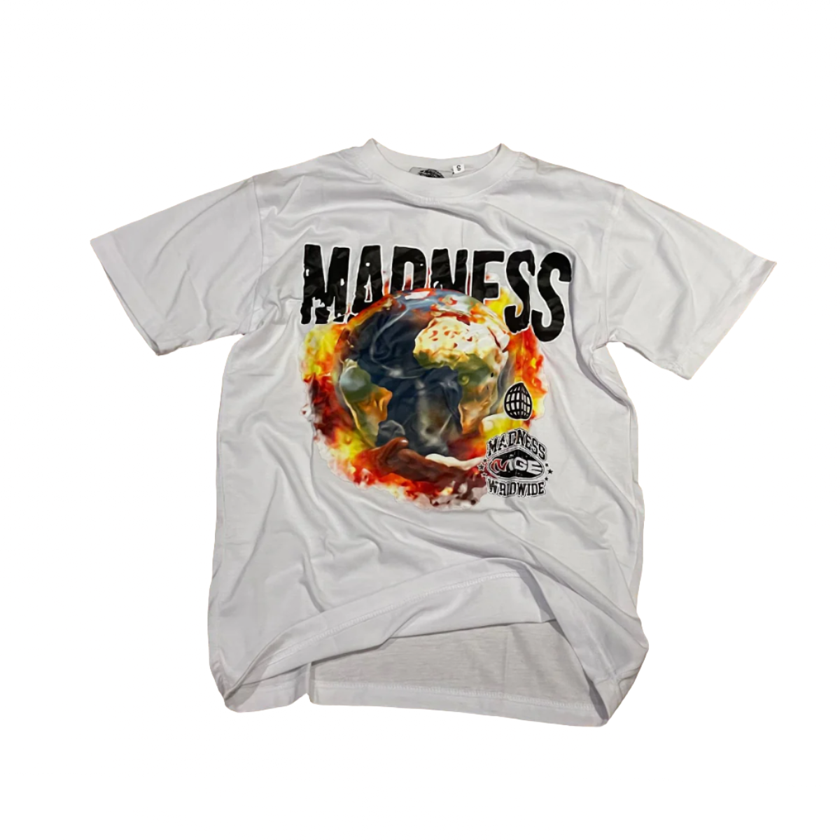 WRLD IS YOURS TEE 'PEARLY WHITE"