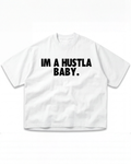 Hustla Baby Tee - Pearly White