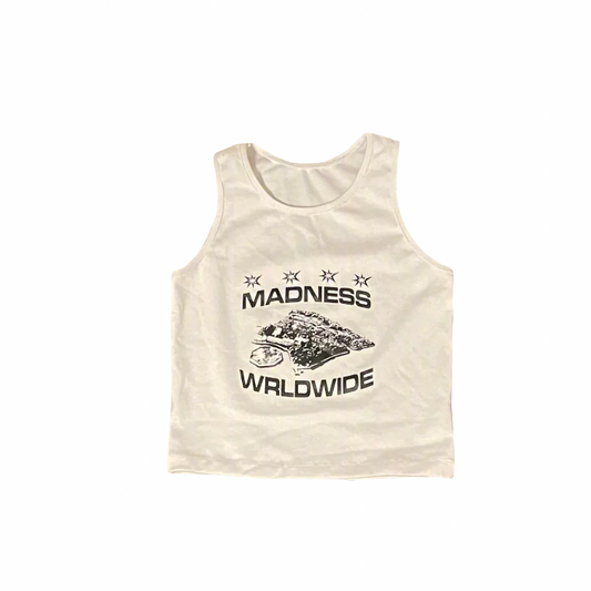 Madness Crop Top 'Pearly White'